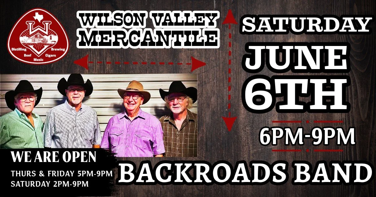 Live Music Saturday at Wilson Valley Mercantile in Little River-Academy, TX