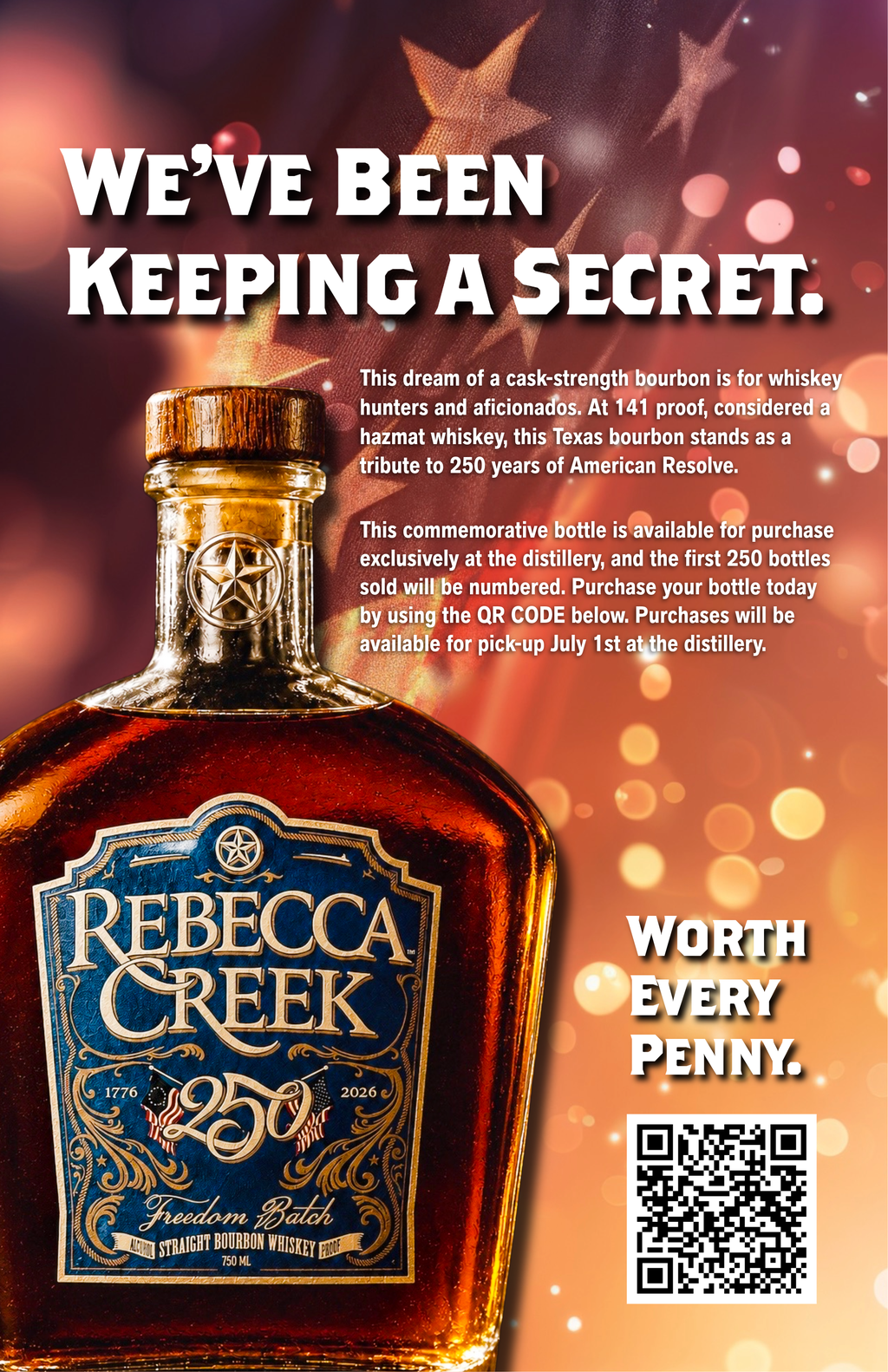Rebecca Creek Releases 250th Freedom Batch Straight Bourbon Whiskey