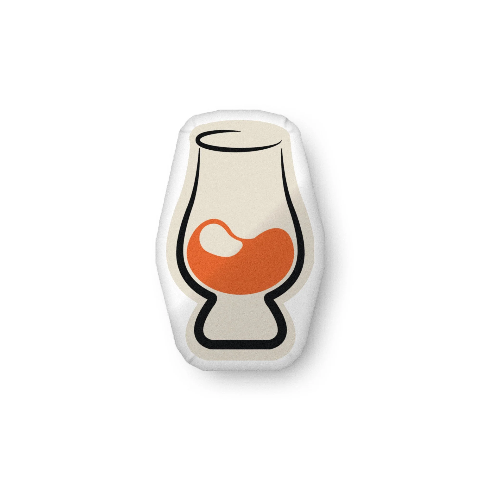 Whiskey Geek Glencairn-Shaped Pillow