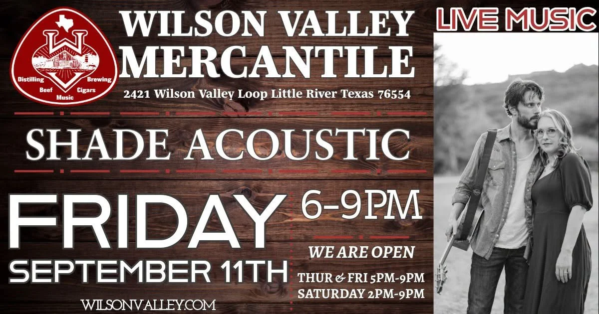 Shane Acoustic at Wilson Valley Mercantile | September 11
