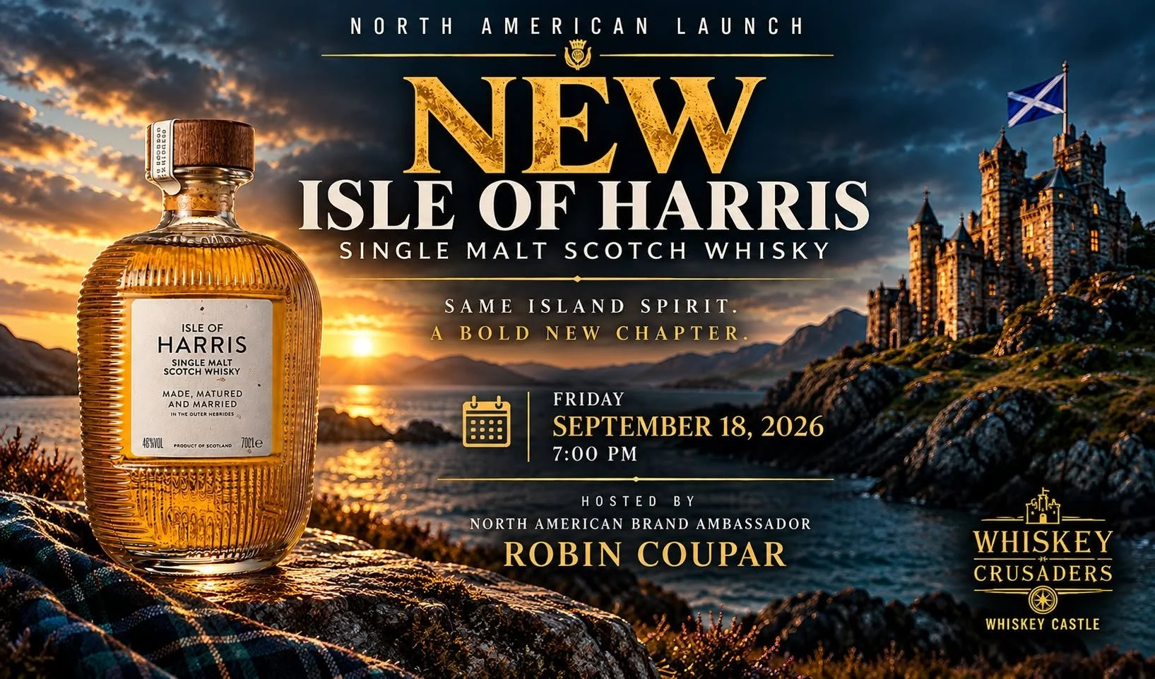 Isle of Harris Whisky Masterclass and Dinner in Hurst