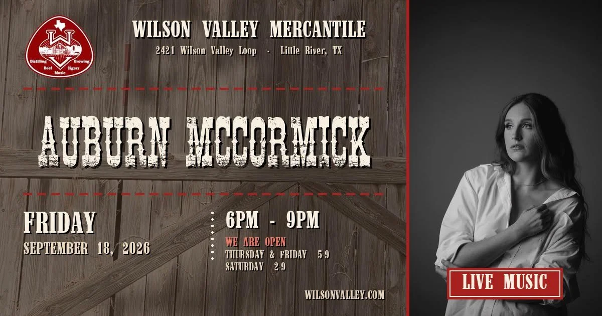 Auburn McCormick Live at Wilson Valley Mercantile