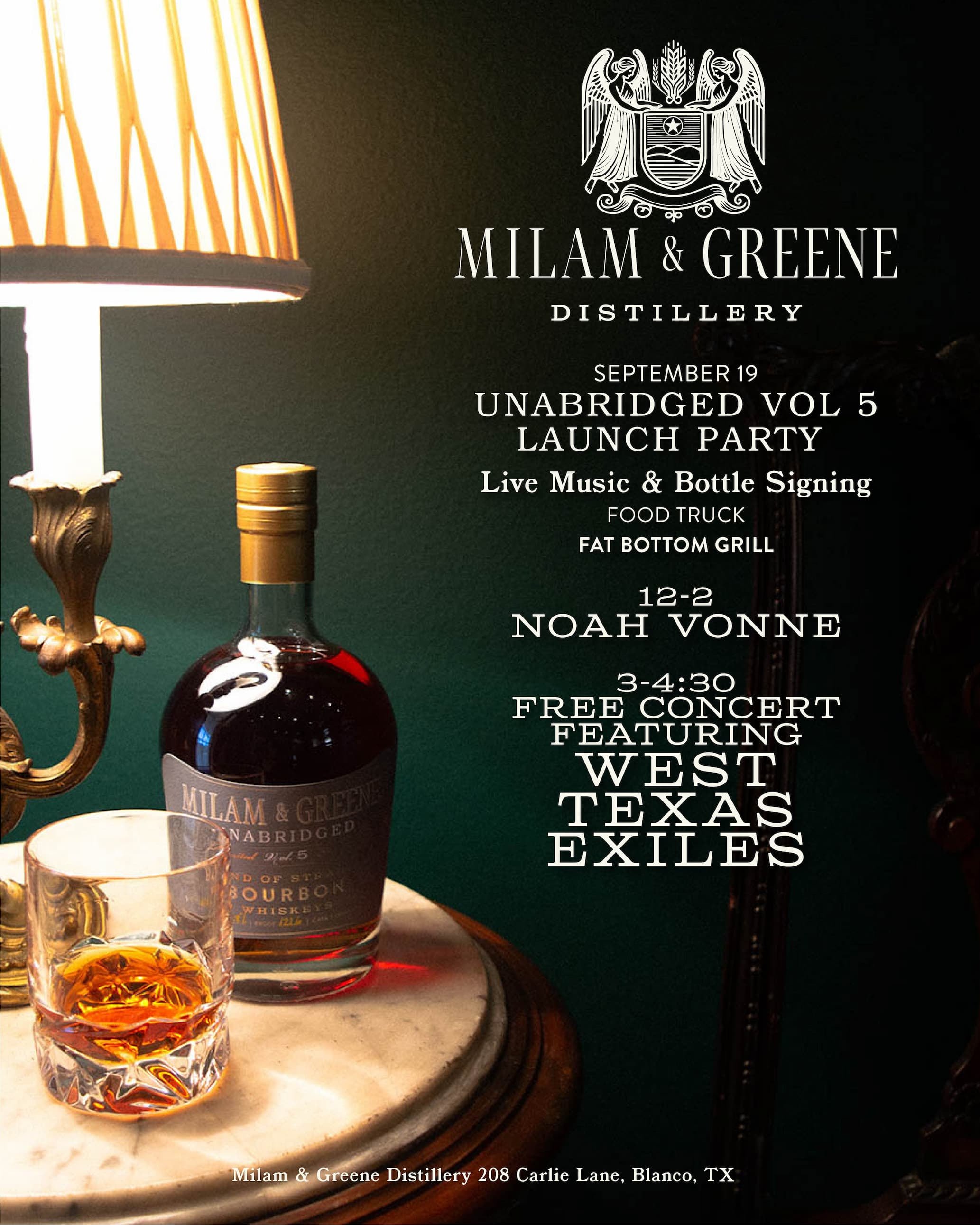 Milam & Greene Unabridged Vol. 5 Launch Party