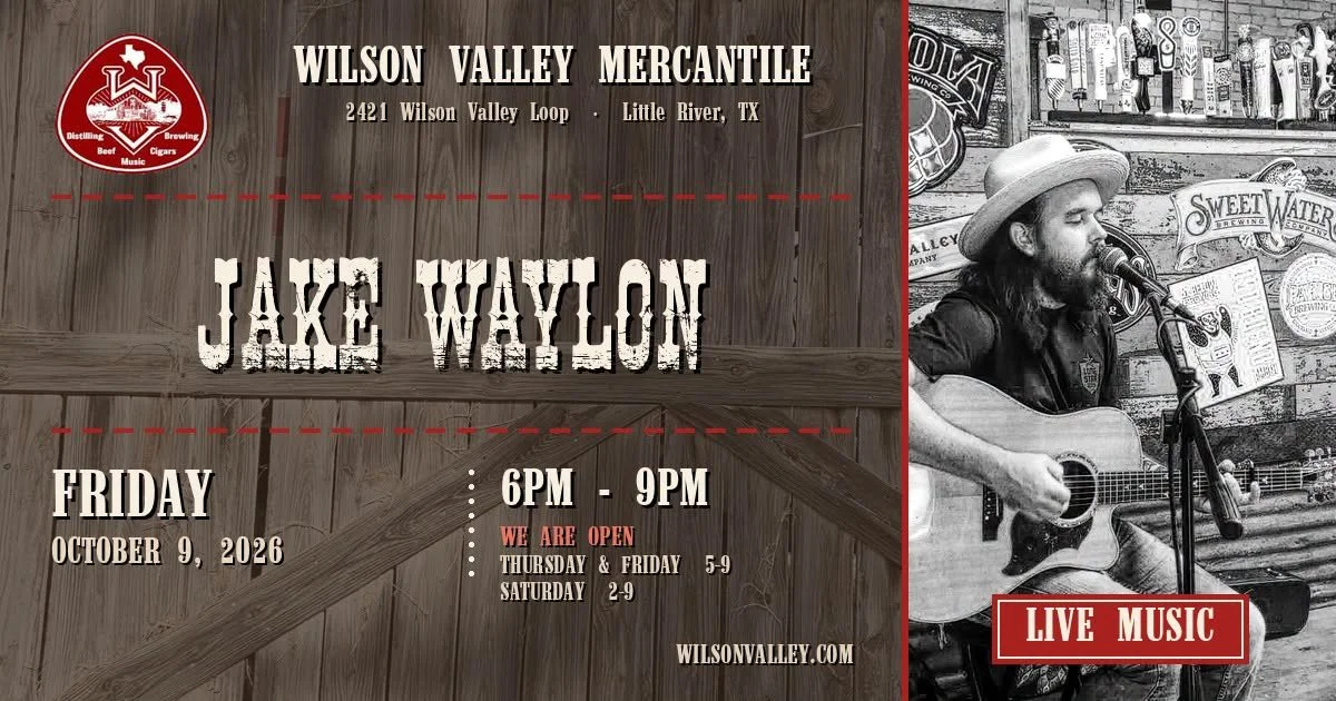 Jake Waylon & the Reverie at Wilson Valley | Oct. 9