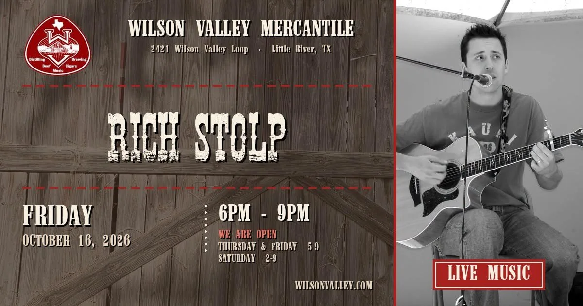 Rich Stolp Live at Wilson Valley Mercantile | October 16