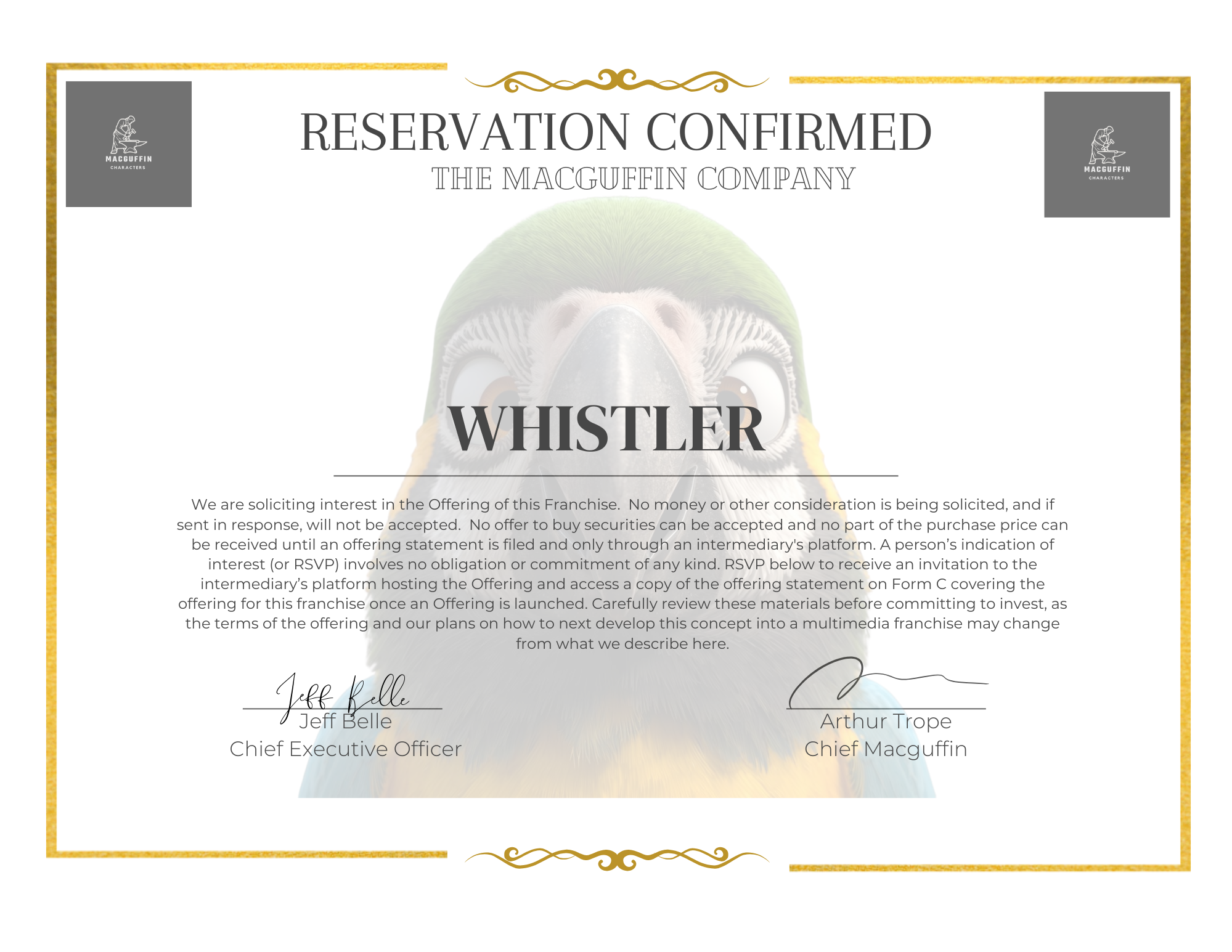 Macguffin Co. Acquires Development Rights to “Whistler” by Jenn Badua