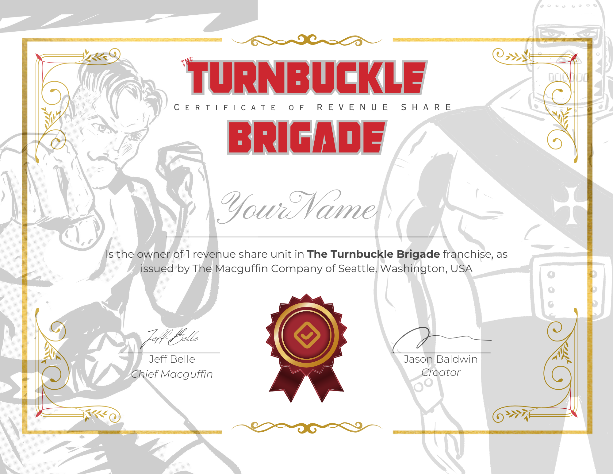 Macguffin Co. Pre-Seeds Jason Baldwin’s The Turnbuckle Brigade with $10,000 Creative Budget