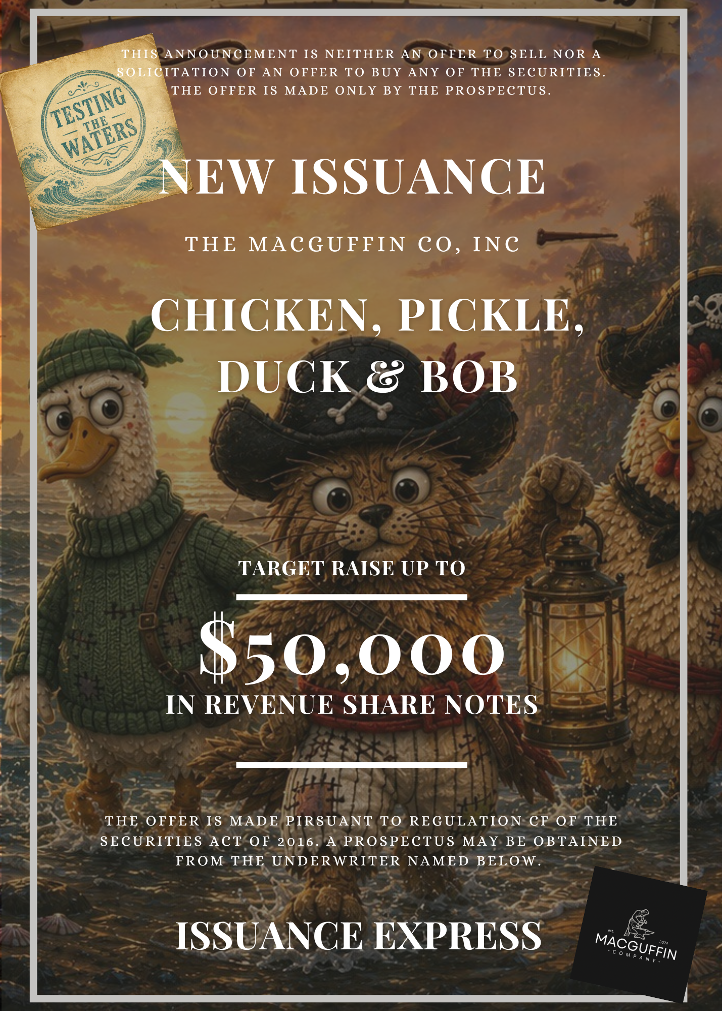 Chicken, Pickle, Duck &amp; Bob
