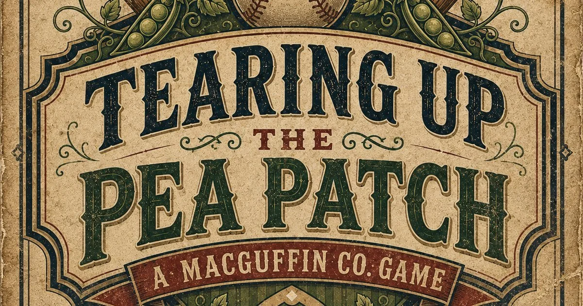 Macguffin Co. Launches "Tearing Up the Pea Patch," a Vintage Baseball Card Game Where the Legends Add Up