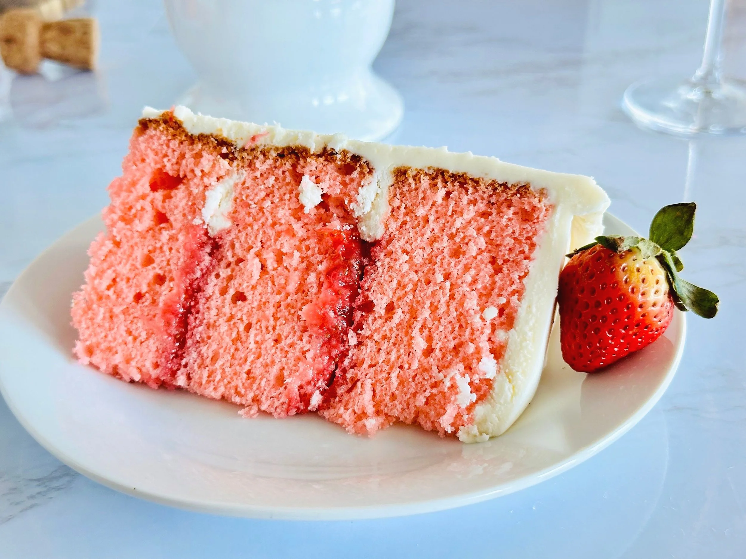 Pink Champagne and Strawberries Cake — CHYNA B'S SWEETS