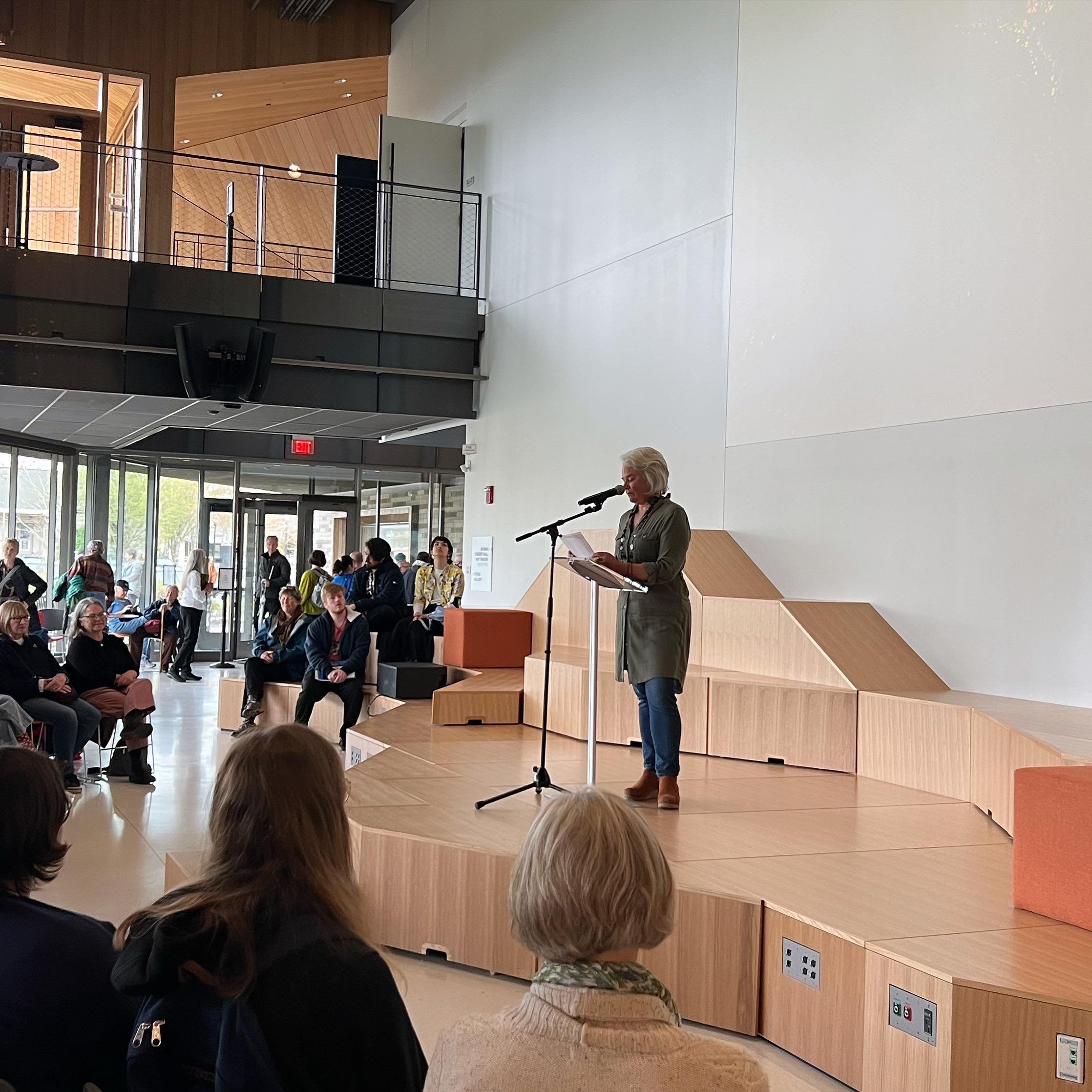 Reading poems at PRAx opening, new OSU center for performing arts&hellip;
#springcreekproject