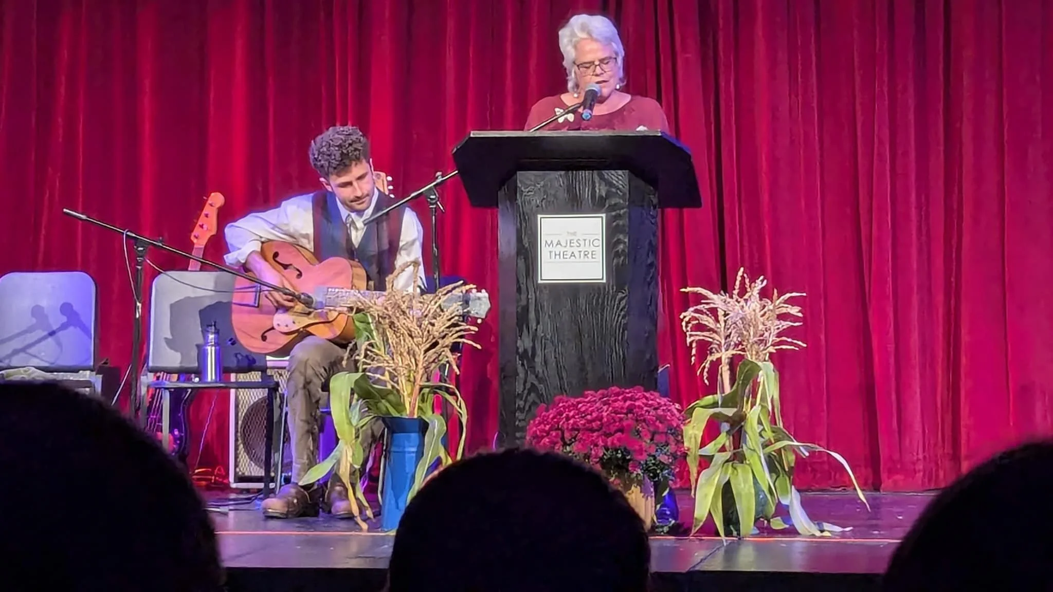 We filled every seat at the mahic The Magic Barrel: A Reading To Fight Hunger! Thanks again to Sam Monroe Olson and to the graduate students in our MfA program who cheerfully rounded up dough-nations in their pumpkins, handed out programs, and even s