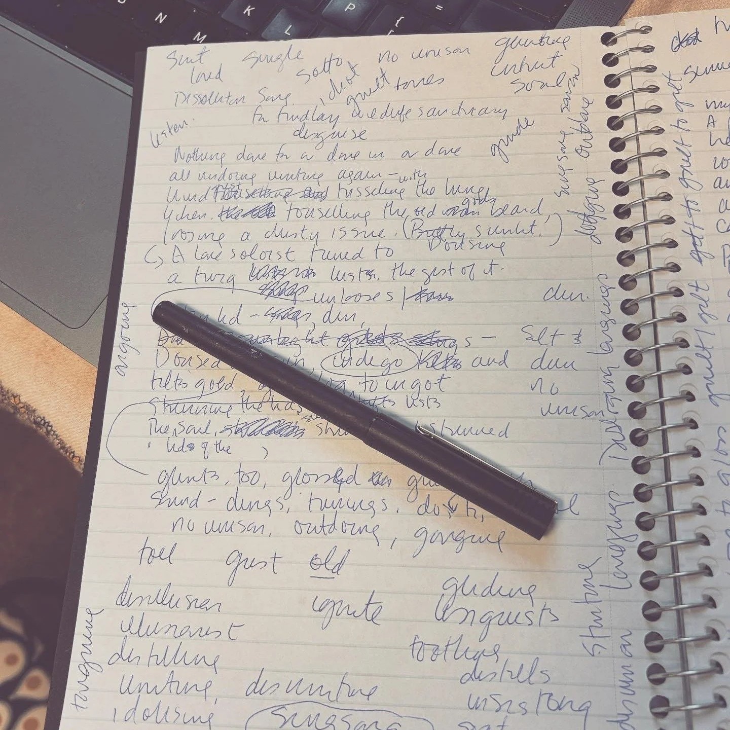 A little before and after...
Art is messy. 
Thanks to Write Place and Traverse magazine for giving this poem a home...
https://writeplace.org/dissolution-song/
#artismessy