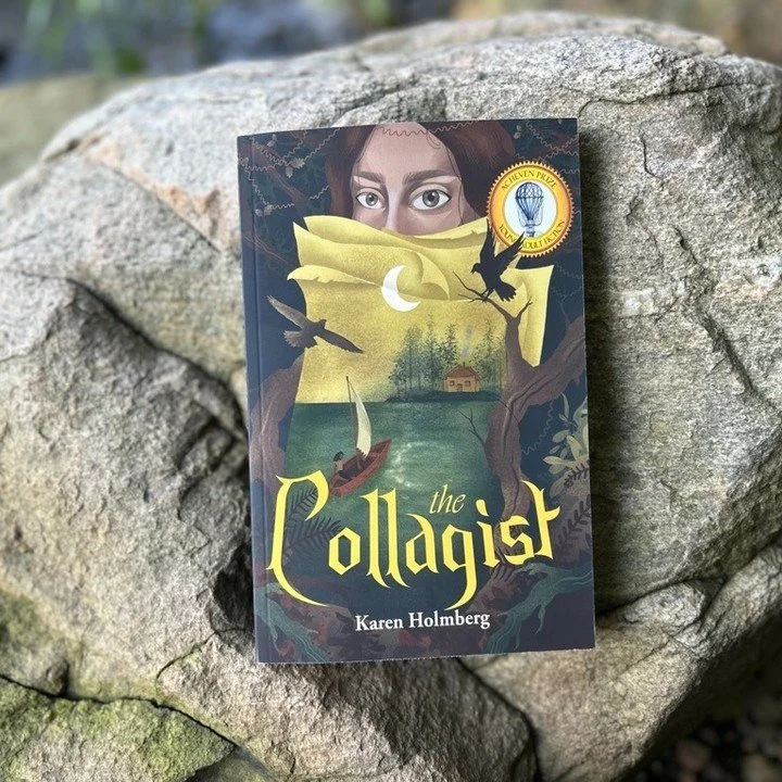 This small craft is launching in just a few days. Some generous words from a writer I greatly admire and recommend, @bettyculley 

&ldquo;The Collagist takes us to a timeless place of sea, sky and all the natural beauty in between. Karen Holmberg&rsq
