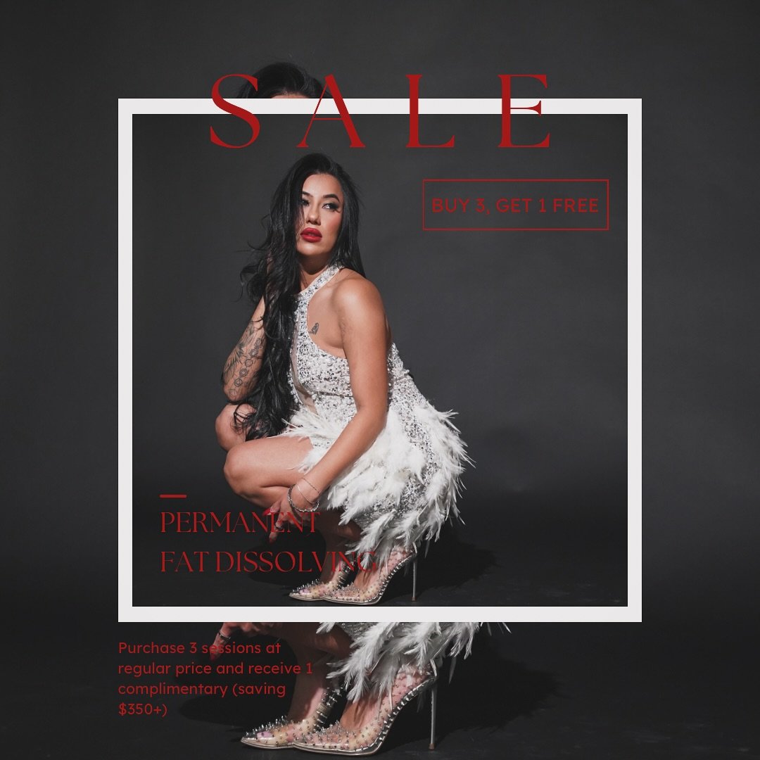 ❤️&zwj;🔥 Unwrap the confidence behind your silhouette. 🎁

Our annual fat-dissolving event is officially live &mdash; and it&rsquo;s the one everyone waits for. Buy 3 sessions at regular price and receive 1 complimentary (a savings of $350+).

Using
