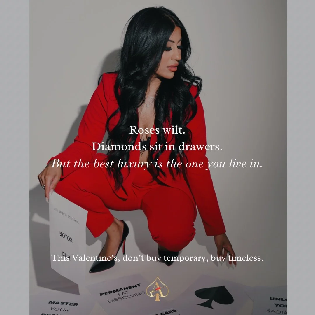 💋 Valentine&rsquo;s Promo:
Receive a FREE Luxe Lip Hydration ($75 value) with any Valentine&rsquo;s Gift Card purchase of $200+.

Perfect for:
✨ Botox &amp; anti-aging treatments 
✨ Lip enhancement &amp; facial balancing
✨ Skin rejuvenation &amp; bi