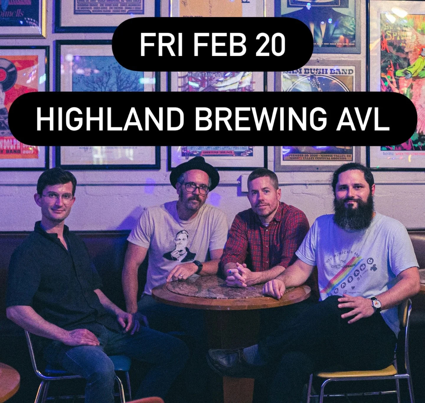 These lightly jaundiced beefcakes are playing our first show of the year Friday 6pm Feb 20 @highlandbrewing in Asheville. America might be about to drunkenly blow up its own hand in a hubristic fireworks accident but till then let&rsquo;s try and sti