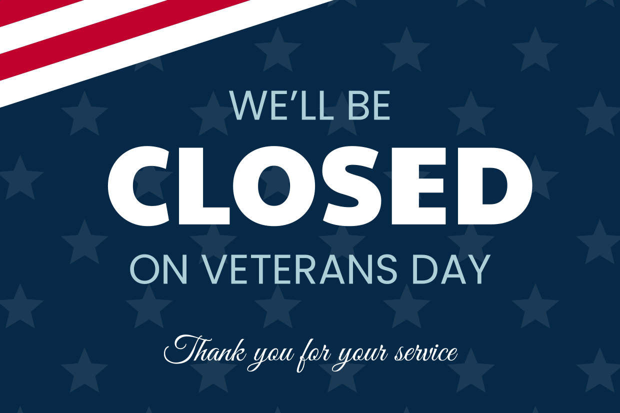 WICAA closed for Veteran's Day