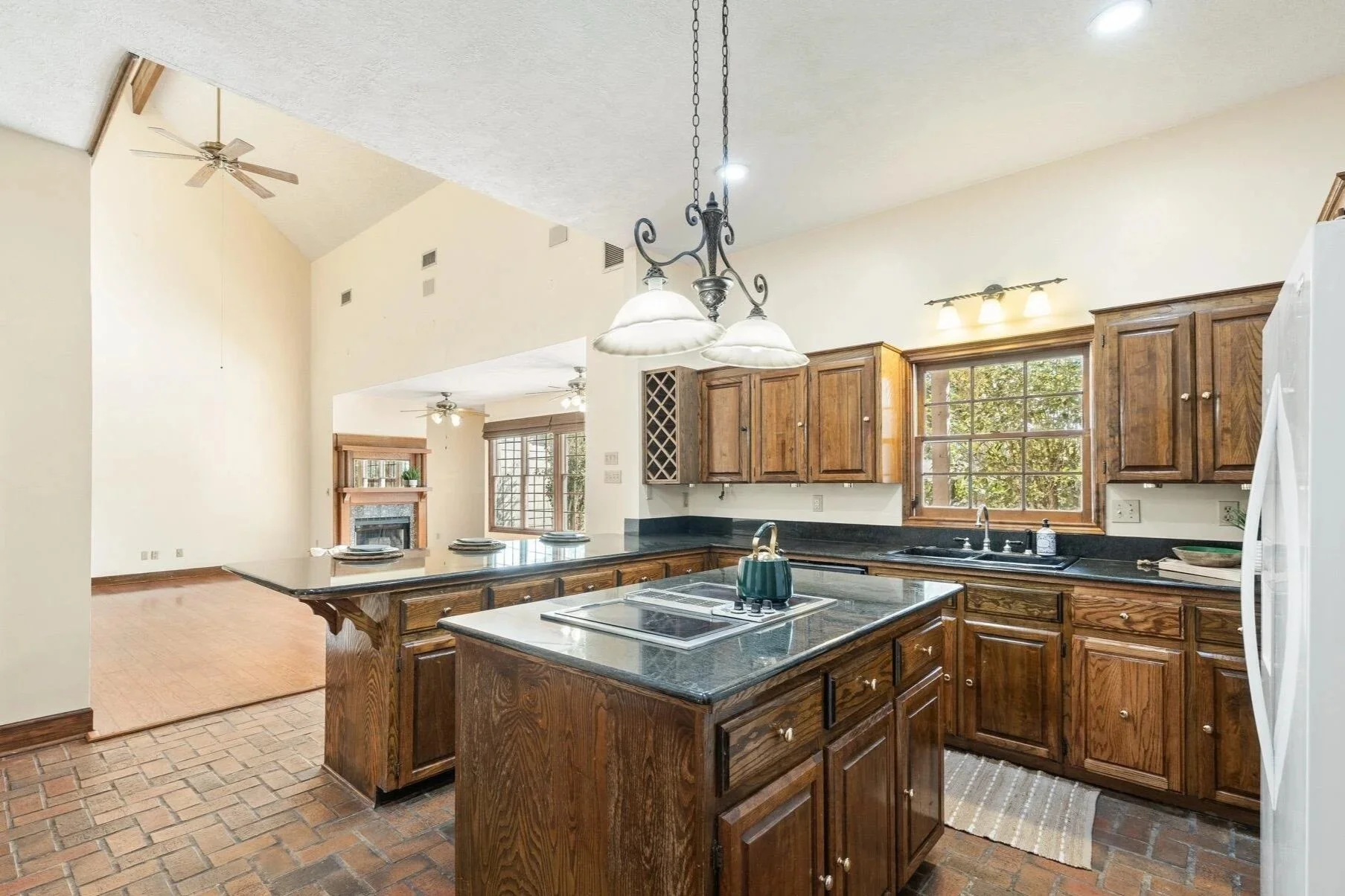 Dated Lafayette home interior kitchen with cosmetic issues and strong renovation potential
