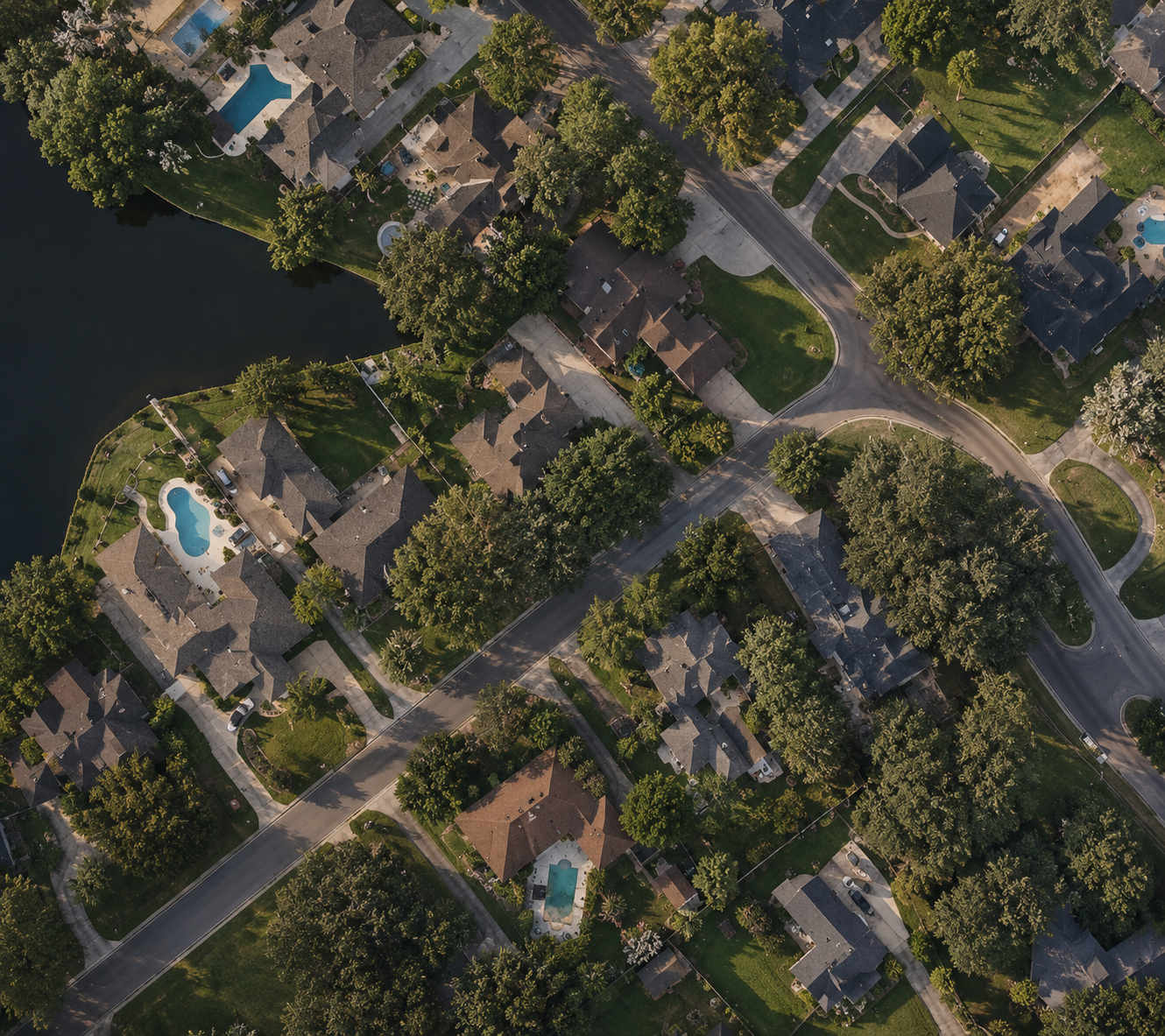 Established Lafayette neighborhood with mature trees and homes that support renovation value