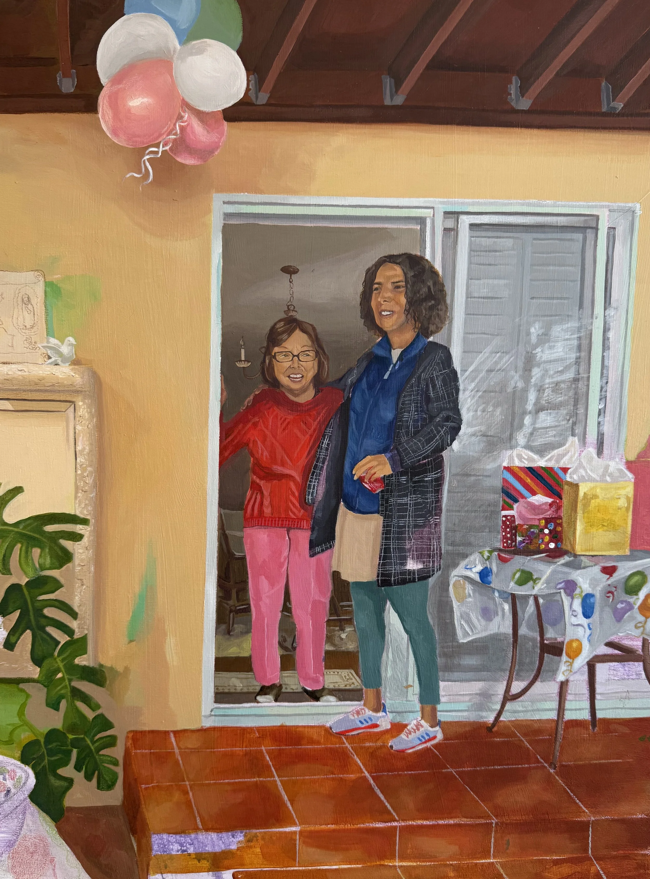 Tia's House, Acrylic on plywood, 2025