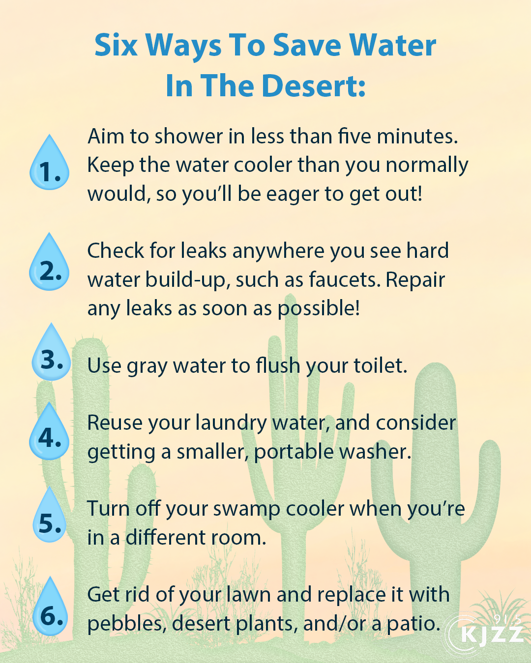 A post about saving water in the desert targets people in KJZZ’s area whose interests align with KJZZ listeners’.