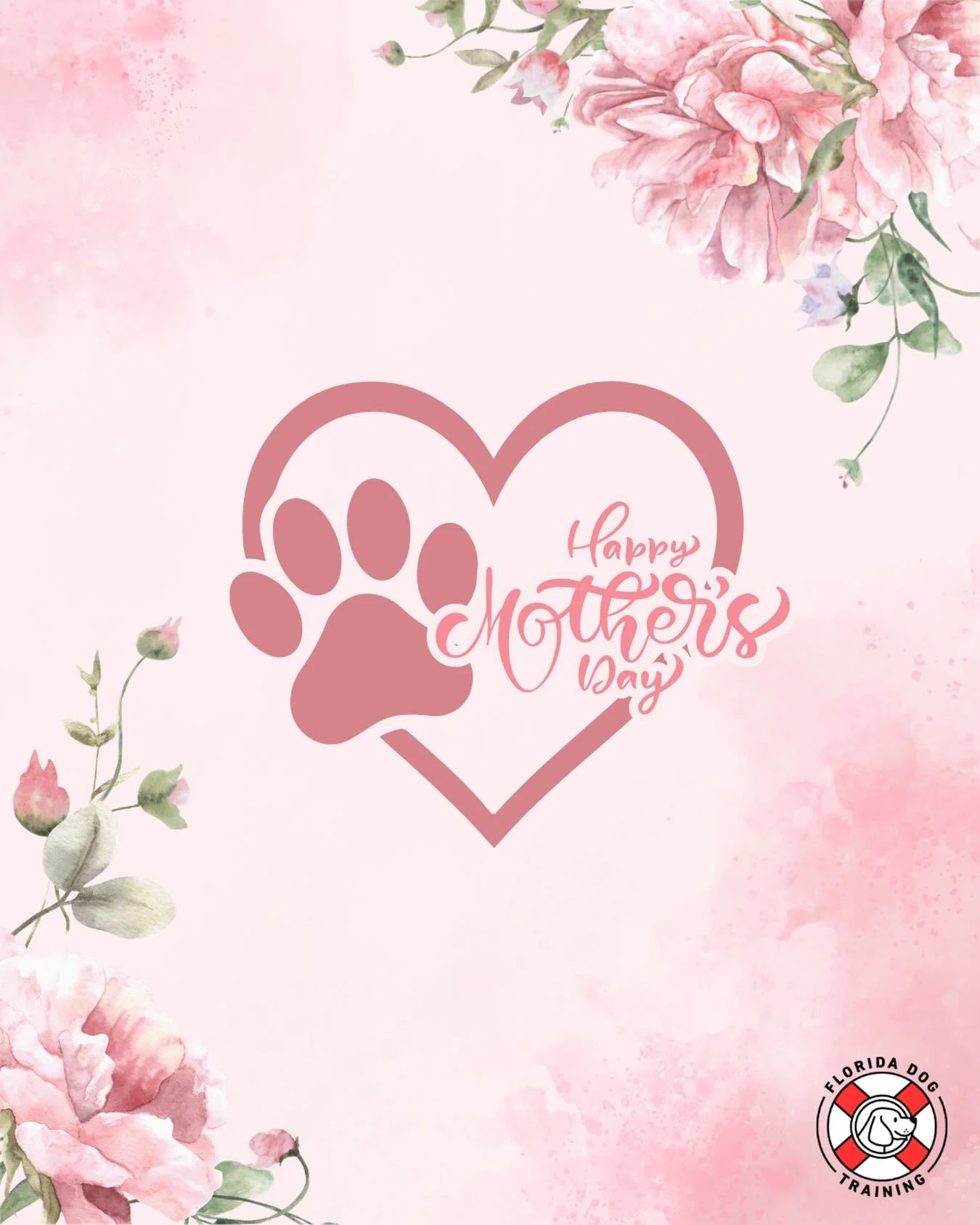 From pups to humans, wishing everyone a Happy Mother&rsquo;s Day! ❤️🐾

#mothersday #dogtrainer #floridadogtraining