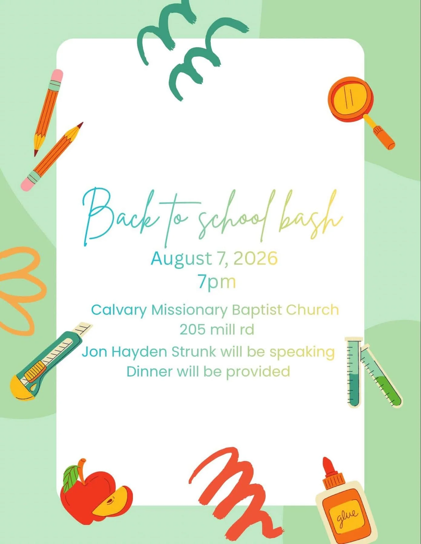Back to school bash