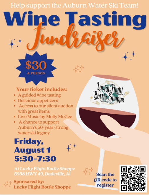 Wine Tasting with Music Fundraiser for the AU Water Ski Team