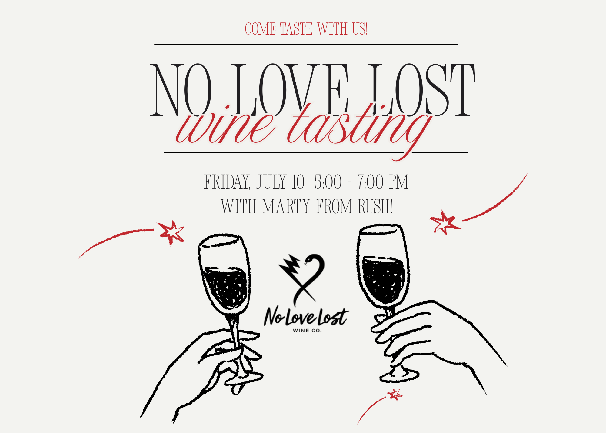 No Love Lost Wine Tasting