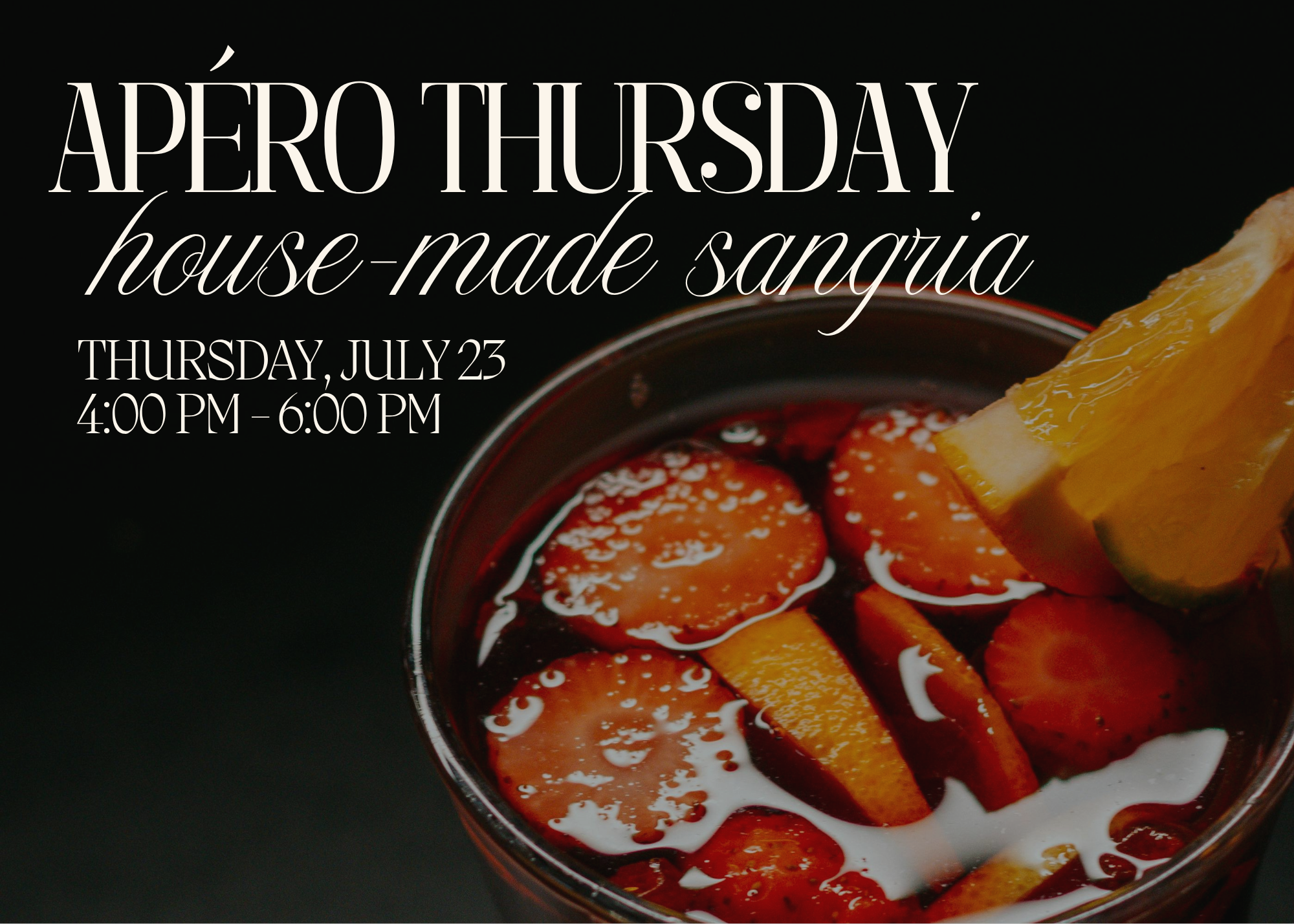 Apéro Thursday: House-Made Sangria