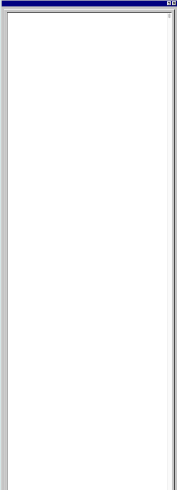 A blank computer window with a toolbar at the top.