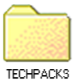 A yellow folder with a sticky note attached
