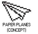 Pixelated computer cursor arrow icon in white on black background