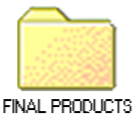 Yellow folder icon with a pink dotted pattern.