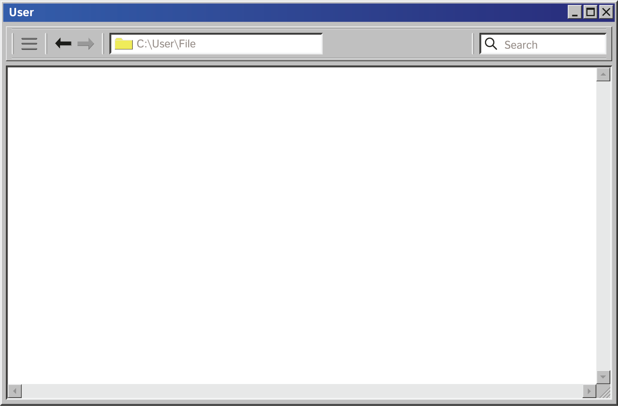 A computer file explorer window with a yellow folder named 'File' in the 'C:\