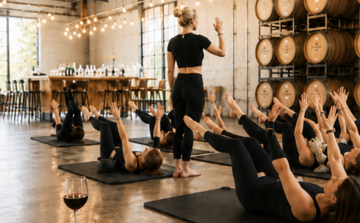 PILATES + PINOT