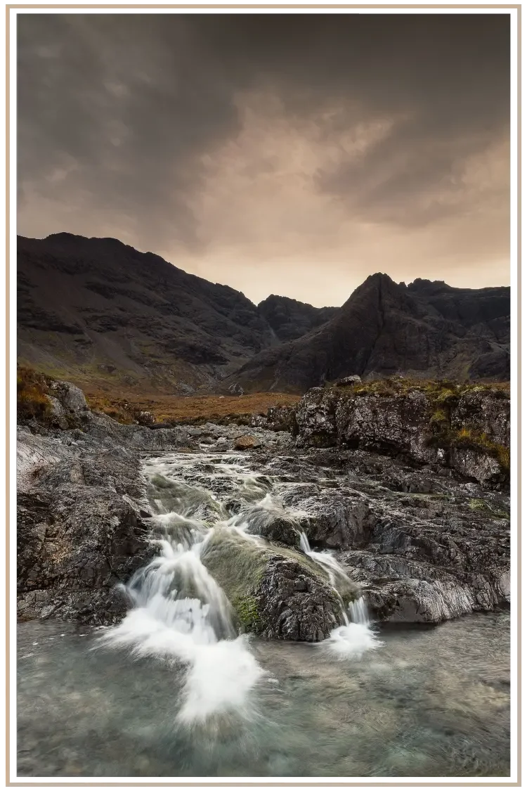 Discover the wild beauty of the Isle of Skye’s Fairy Pools. Denise Kubica designs custom itineraries to the Scottish Highlands from the US with private touring and expert pacing.