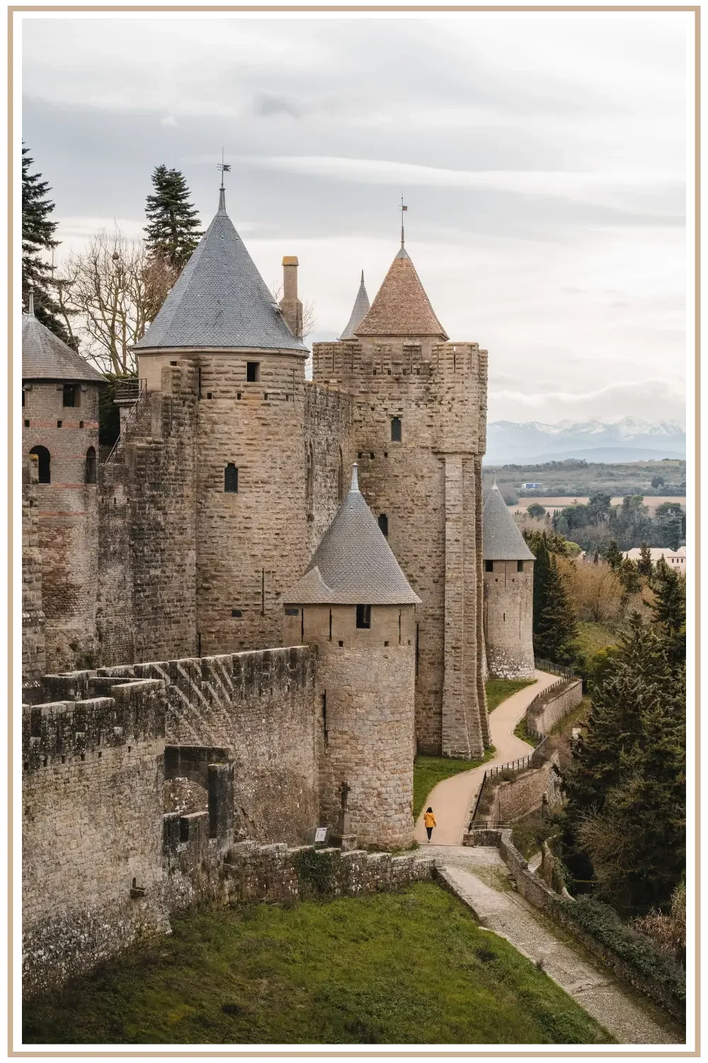 Step back in time while you walk the historic medieval ramparts of Carcassonne in France. Plan your custom journey to Europe with expert private touring by Mindset Travel.