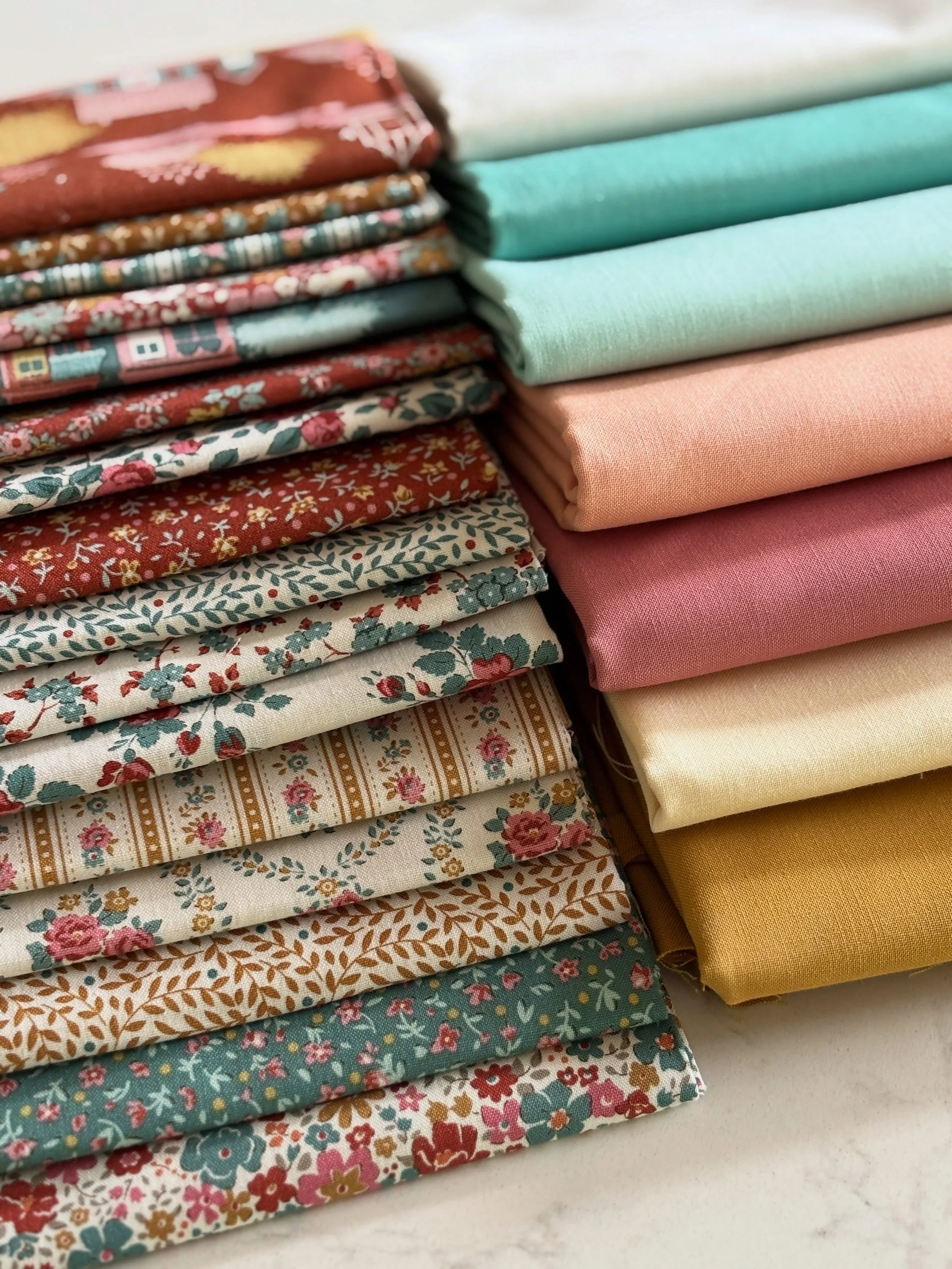 I&rsquo;ve been quiet here but super busy behind the scenes working on a brand new quilt, using these gorgeous fabrics from the latest collection by @tilda_australia called Village Life, which is being launched tomorrow. 

I&rsquo;m so excited to sha