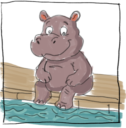 Entering the pool