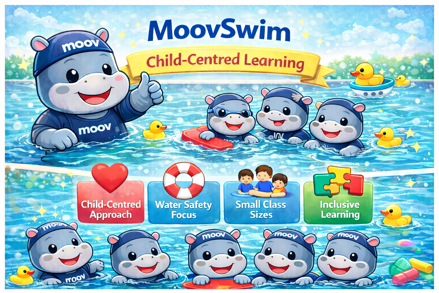 MoovSwim’s Philosophy on Swim Teaching: A Structured, Child-Centred Approach