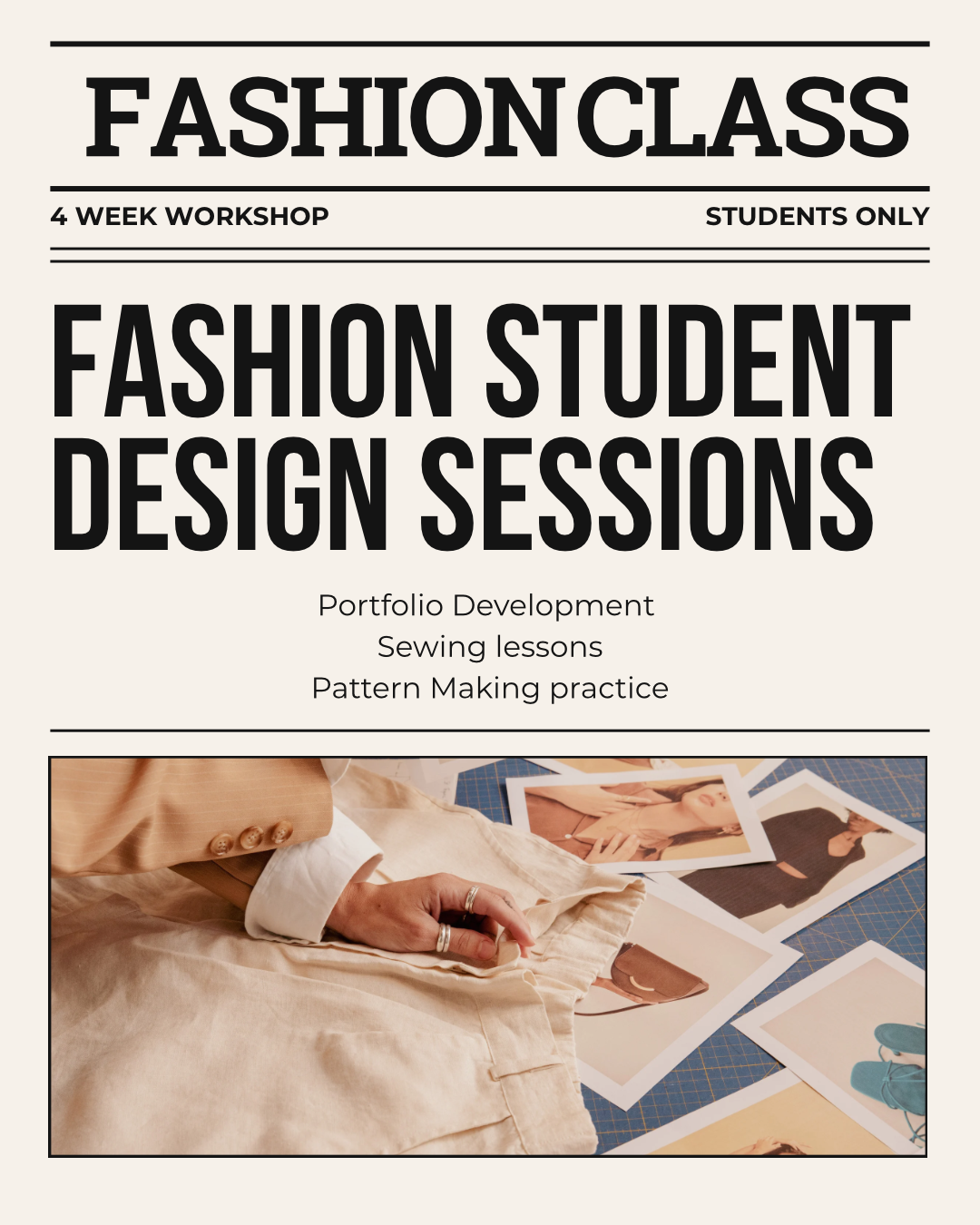 Fashion Student Sewing Sessions