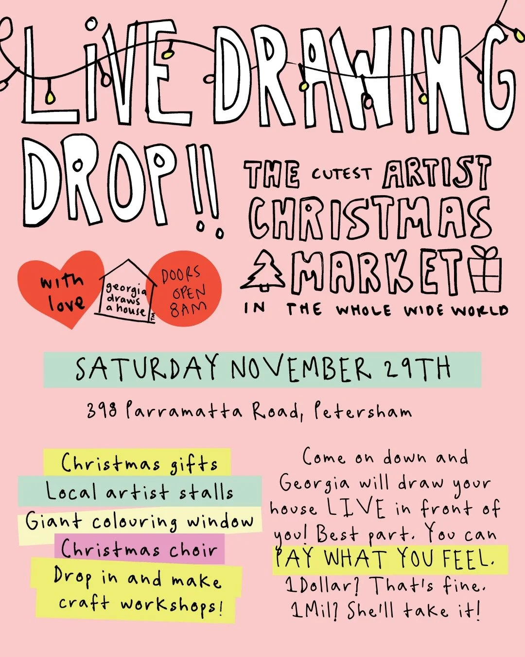 The CUTEST ARTIST CHRISTMAS MARKET in the WHOLE WIDE WORLD is going to be even more epic this year!!! No one does a Christmas market like Georgia 🌲✨🎉