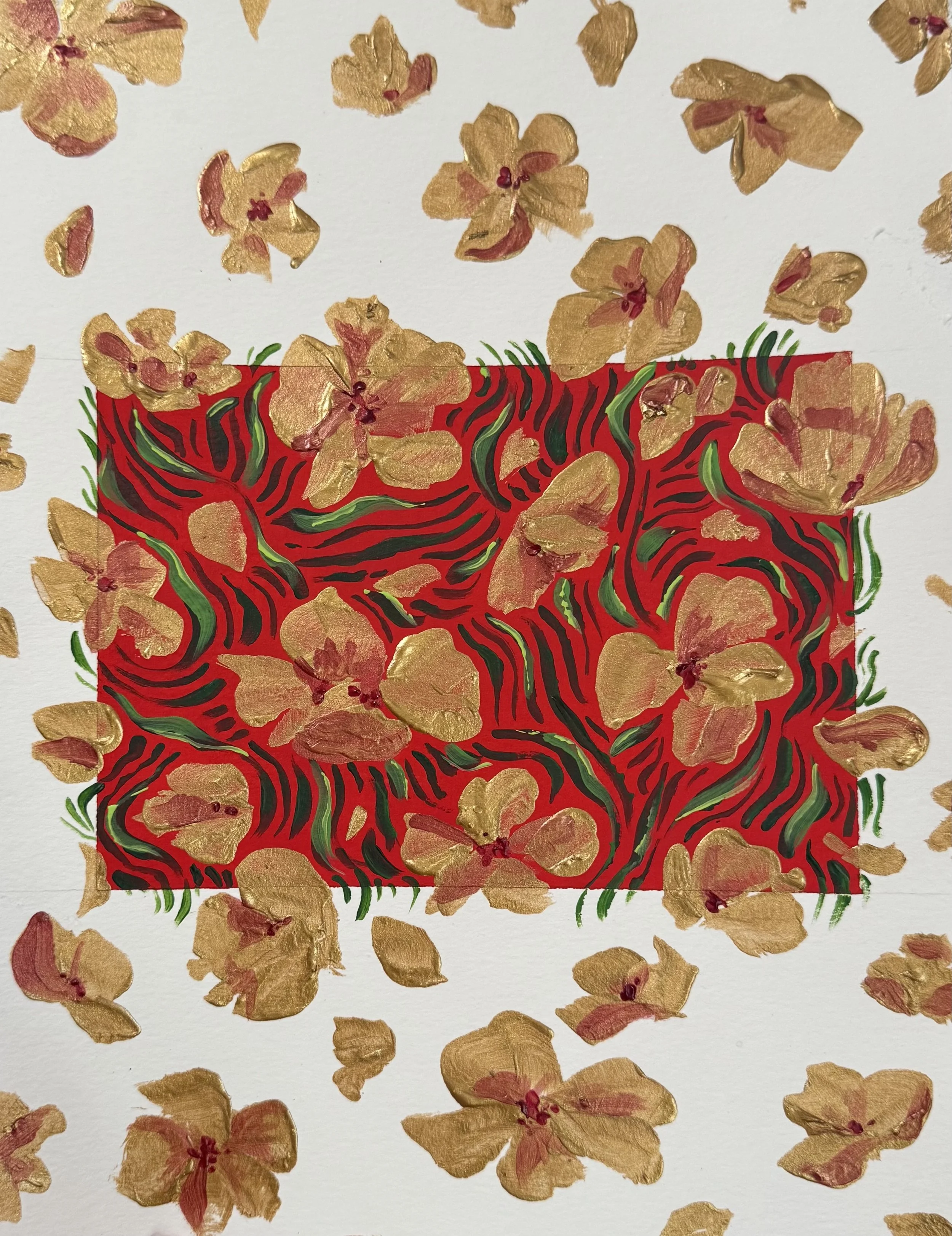 *SOLD* April 6 - Golden Florals