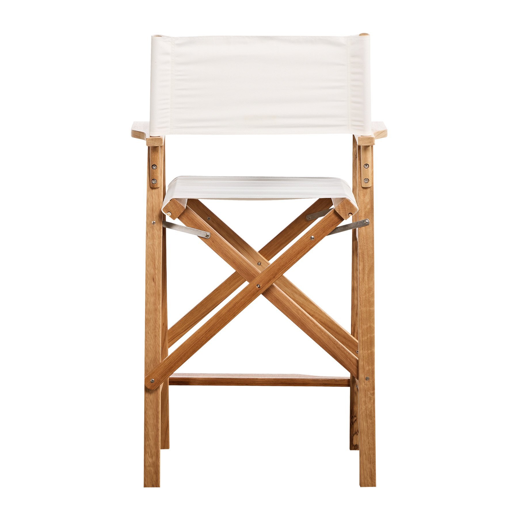 white canvas stool