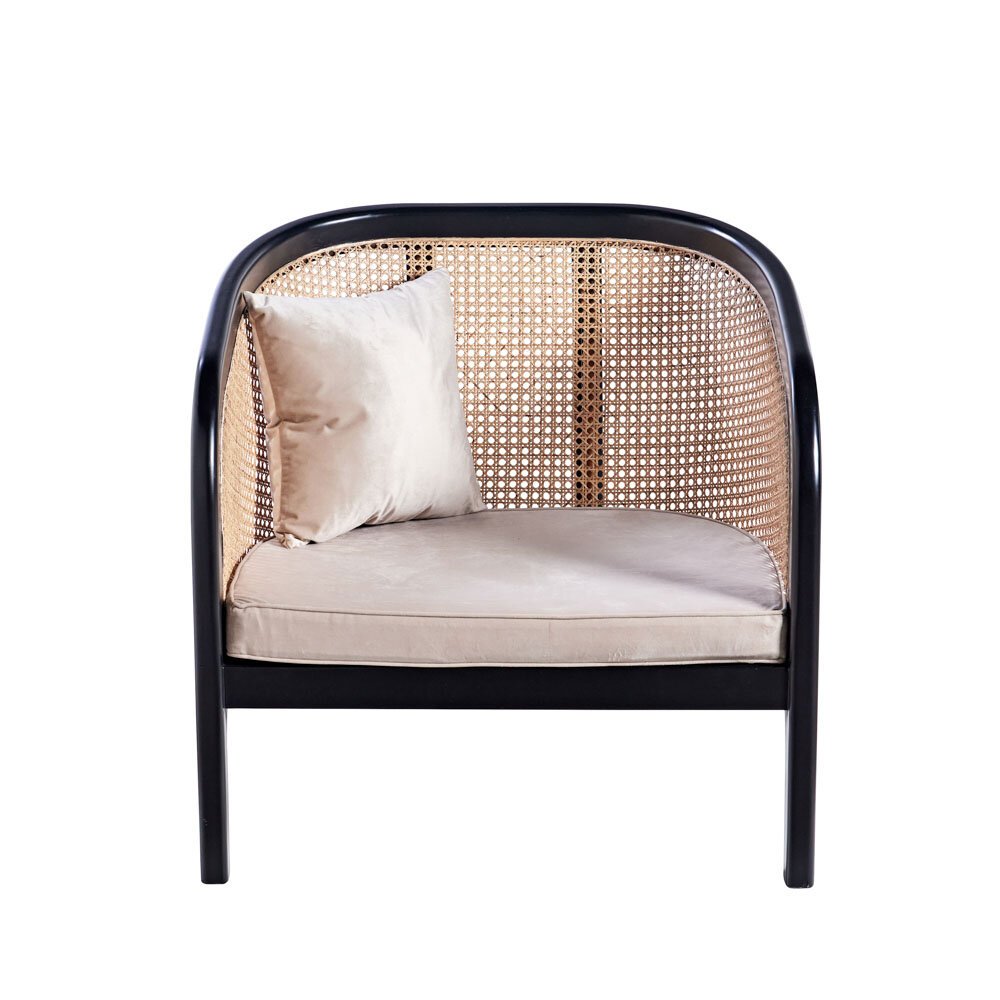 front armchair black havan