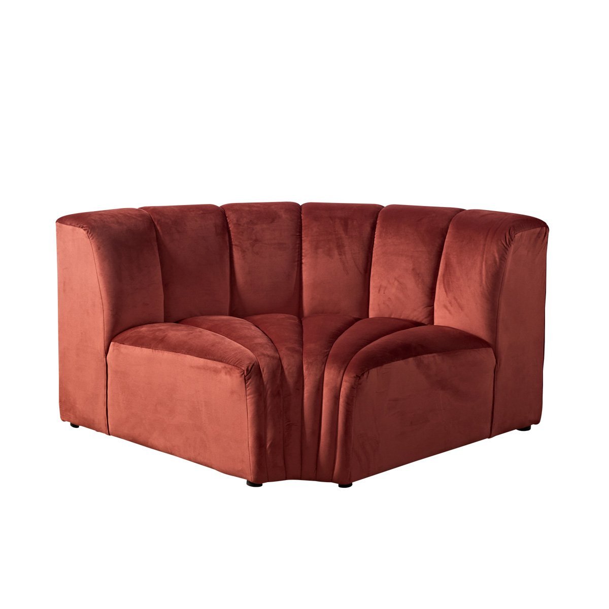rust corner couch