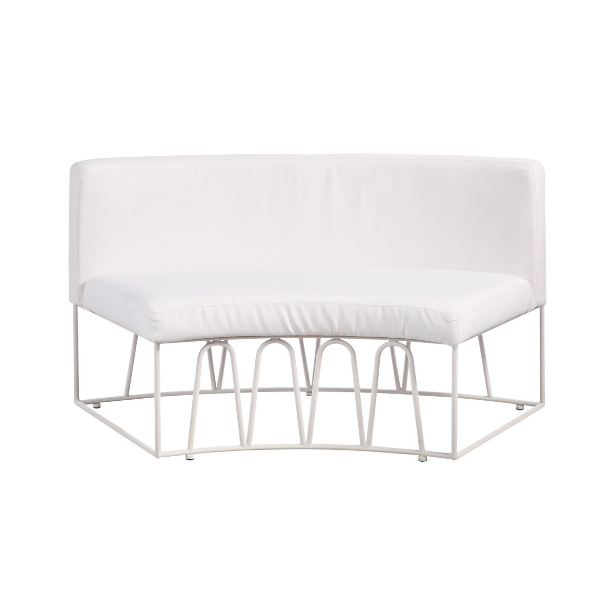 curved sofa front