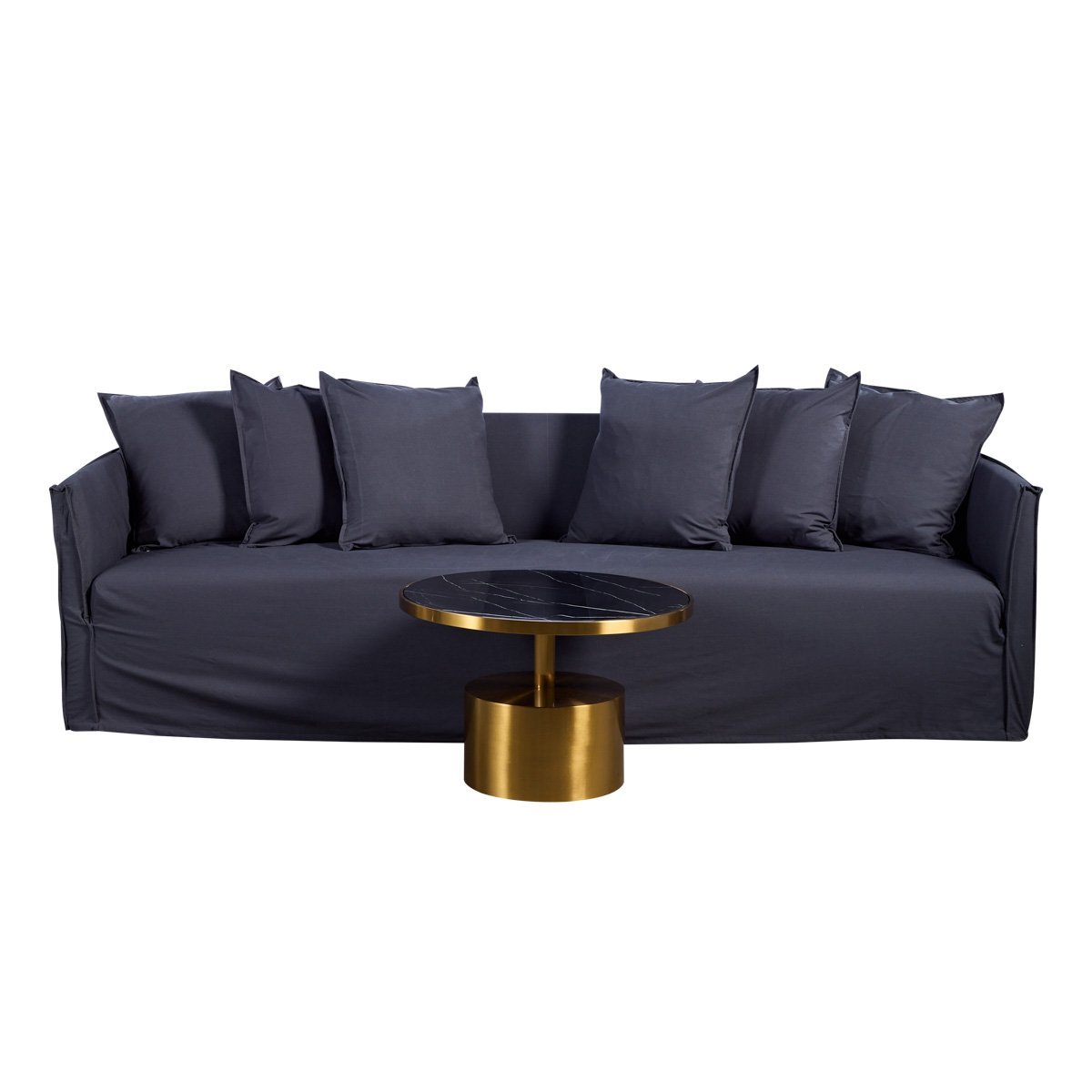 Como sofa charcoal styled